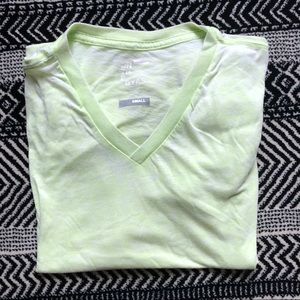 Green V-Neck